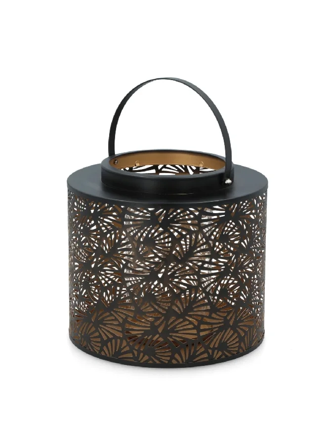 serene Decorative Metal Frame Candle Lantern with Glass Cylinder 26 x 26 x 23.5 cm 30-202A653