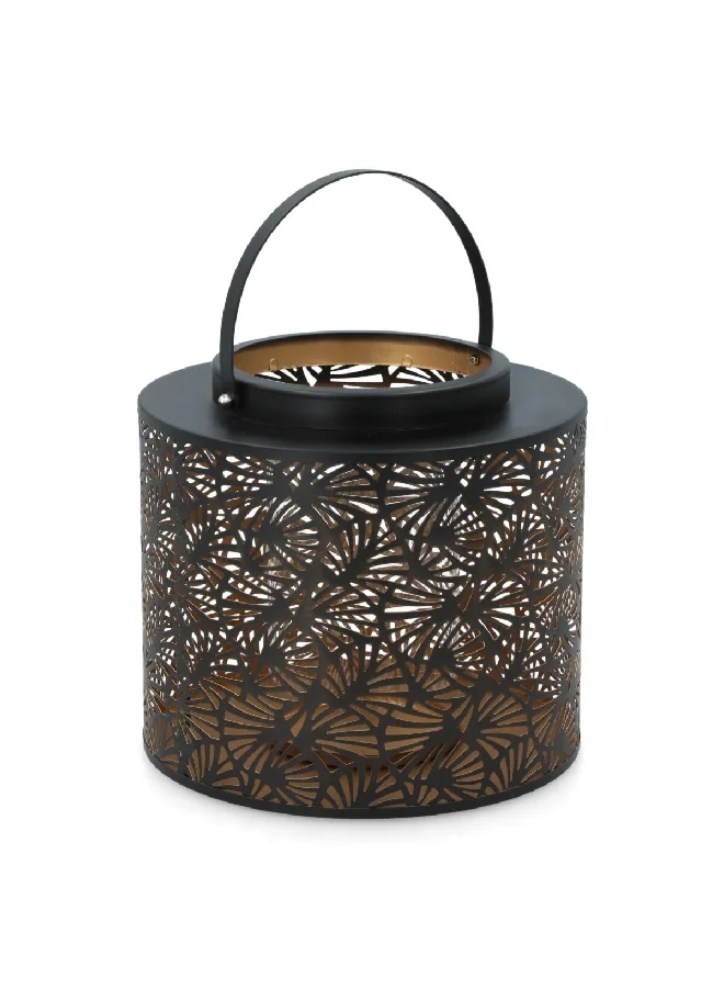 serene Decorative Metal Frame Candle Lantern with Glass Cylinder 26 x 26 x 23.5 cm 30-202A653