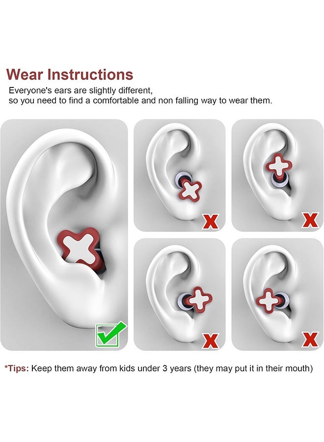 Immersive Ultra Soft Silicone Sleeping Noise EarPlugs with Three Sizes (S/M/L) - Reusable Flexible Noise Canceling Ear Plugs with Storage Box - Image 4