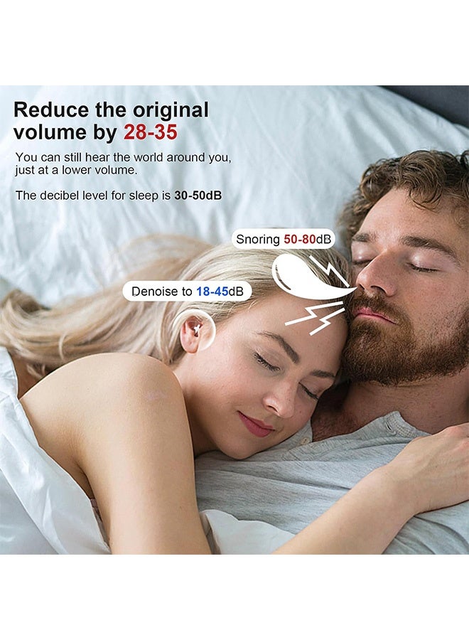 Immersive Ultra Soft Silicone Sleeping Noise EarPlugs with Three Sizes (S/M/L) - Reusable Flexible Noise Canceling Ear Plugs with Storage Box - Image 5