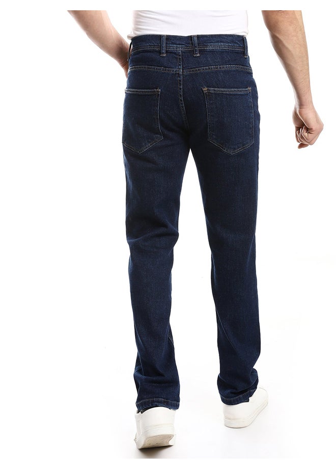 Andora - Regular Fit Dark Tint Practical Jeans_Navy Blue - Image 1