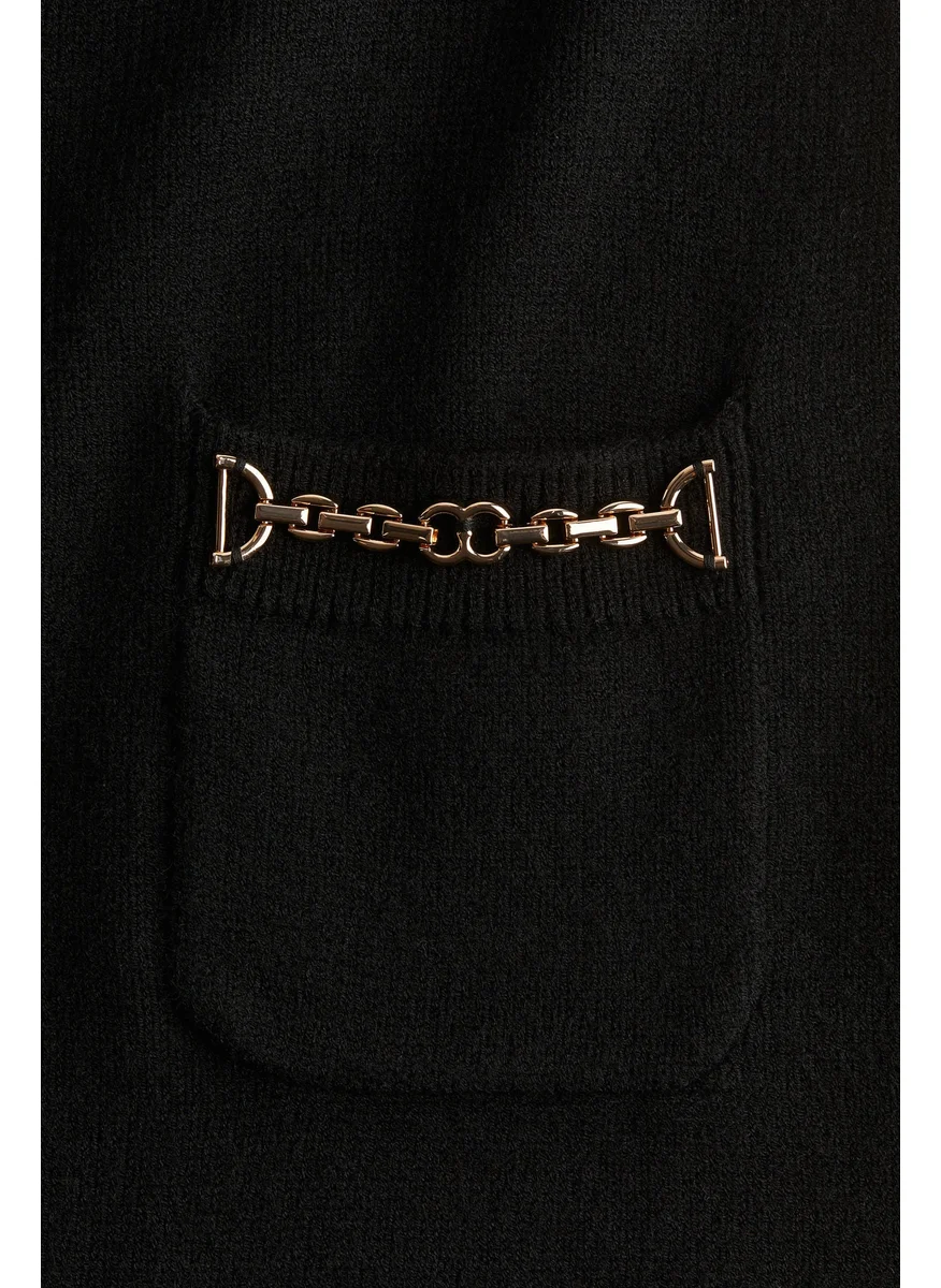 اتش اند ام Chain-Detail Knitted Dress