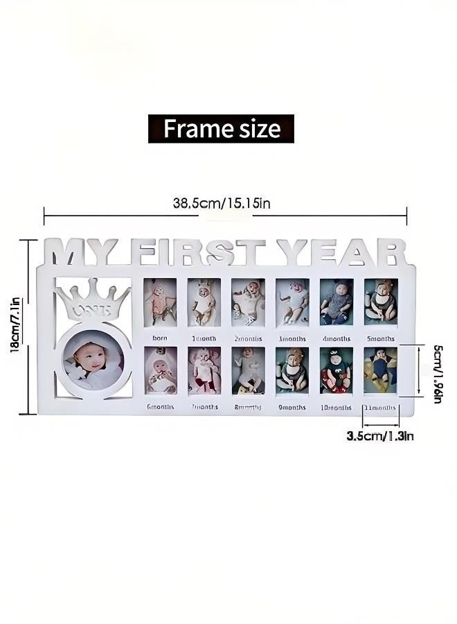 First Birthday Photo Frame | My First Year 12-Month Milestone Frame | Baby Keepsake & Shower Gift - Image 5
