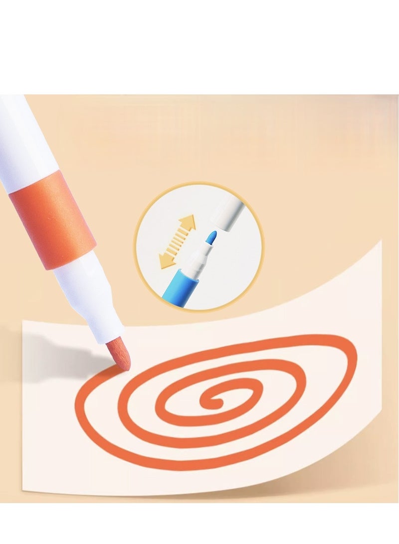 Marking pen set, 120 color children's and adult art marking pen set, painting art supplies, equipped with stylish carrying case and upgraded base, back to school art supplies - Image 5