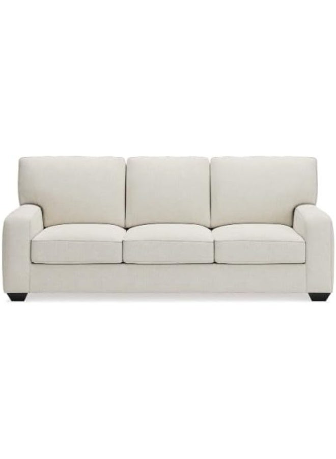 Comfynest Comfynest Contemporary 3-Seater Leather Sofa Set – Premium Comfort & Elegant Design for Modern Living Rooms (Ivory) - Image 4