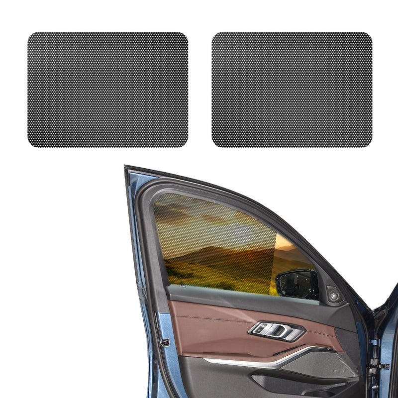 Lyxheth 2 PCS Car Side Window Sunshade 16515 Static Cling Auto Shade Sticker for UV Heat Glare Privacy Protection Universal Car Accessories Reusable Vehicle Window Film Shade for Most Cars - Image 3