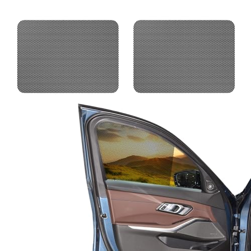 Lyxheth 2 PCS Car Side Window Sunshade 16515 Static Cling Auto Shade Sticker for UV Heat Glare Privacy Protection Universal Car Accessories Reusable Vehicle Window Film Shade for Most Cars - Image 1