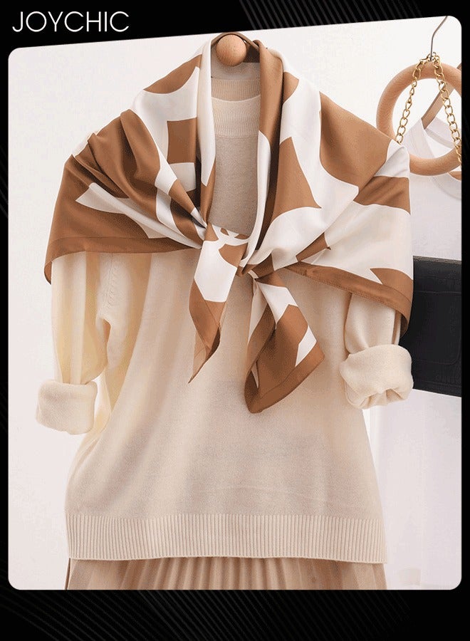 Joychic وشاح مربع صغير عصري للنساء لفصل الربيع والصيف - Image 3