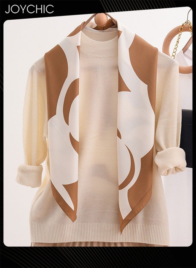 Joychic وشاح مربع صغير عصري للنساء لفصل الربيع والصيف - Image 1