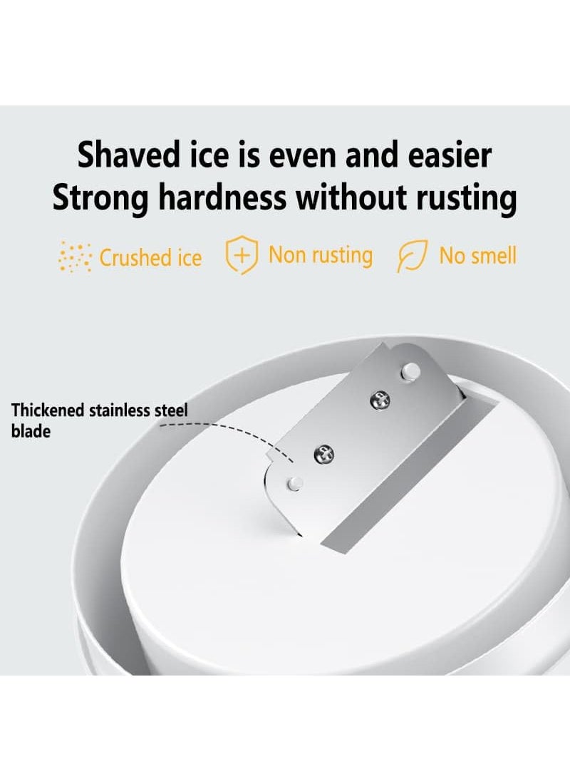 CMMKCNNK Ice Shaver and Snow Cone Machine Premium Portable Ice Crusher and Shaved Ice Machine BPA Free  - Image 3