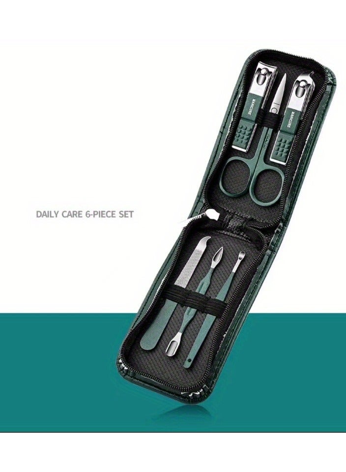 6pcs Nail Care Set Household Nail Clipper Set Portable Ear Pick Spoon Nail Clipper Set - Image 4