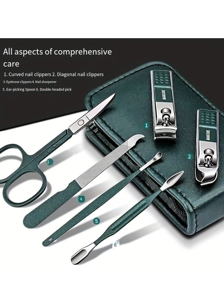6pcs Nail Care Set Household Nail Clipper Set Portable Ear Pick Spoon Nail Clipper Set - Image 5