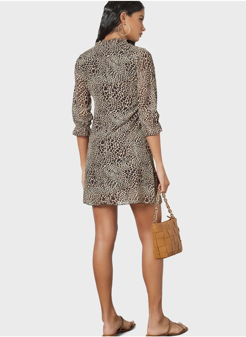 MELA LONDON Leopard Print Shift Dress