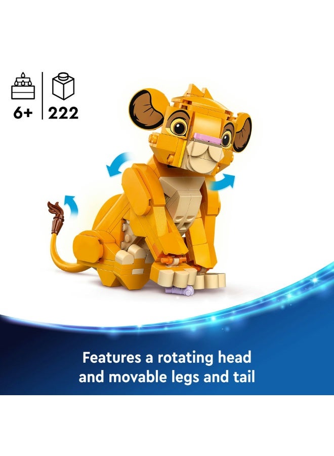 LEGO Disney Simba the Lion King Cub Building Toy 43243 (Age 6+, 222 Pieces) - Image 4