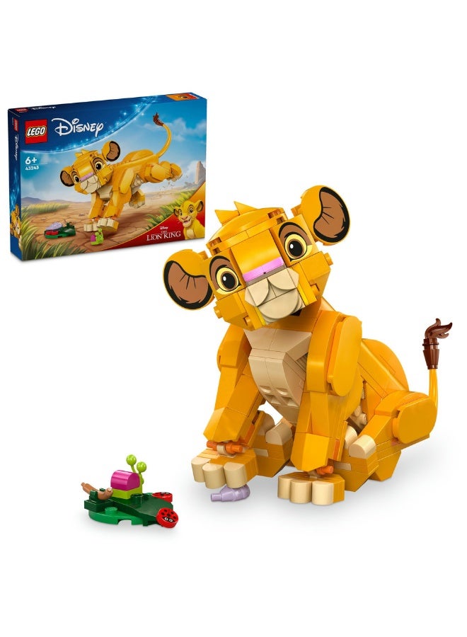 LEGO Disney Simba the Lion King Cub Building Toy 43243 (Age 6+, 222 Pieces) - Image 1