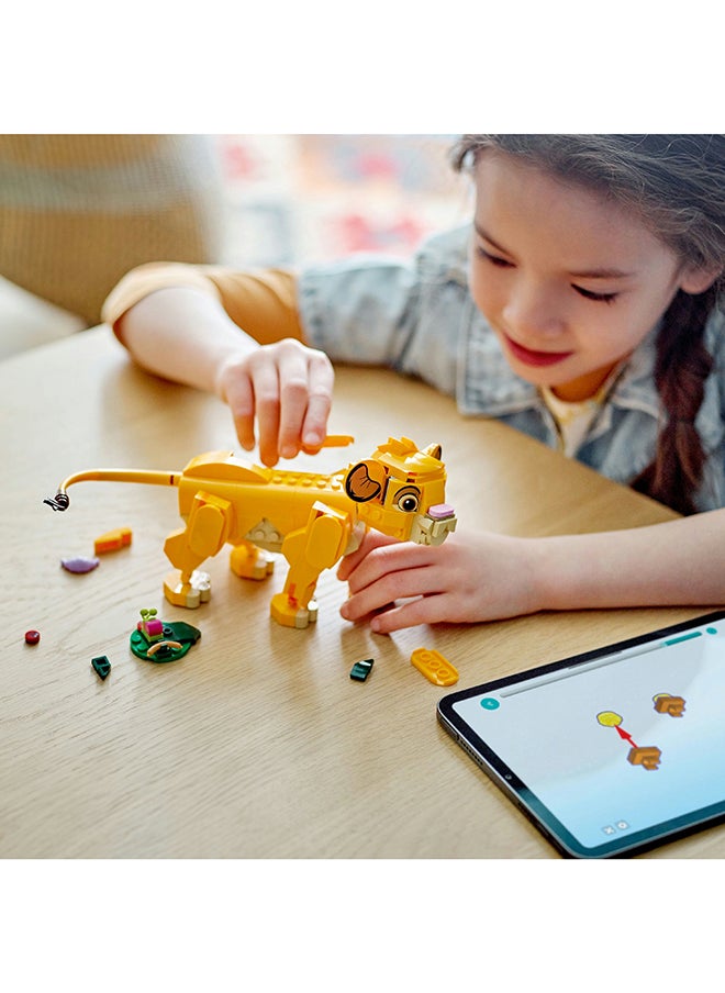 LEGO لعبة بناء دب الرماد من ديزني سيمبا ملك الحيوانات للأطفال، مجموعة لعب بُنية، فكرة هدية ممتعة للبنات والأولاد بعمر 6 سنوات فما فوق (222 قطعة) 43243  - Image 4