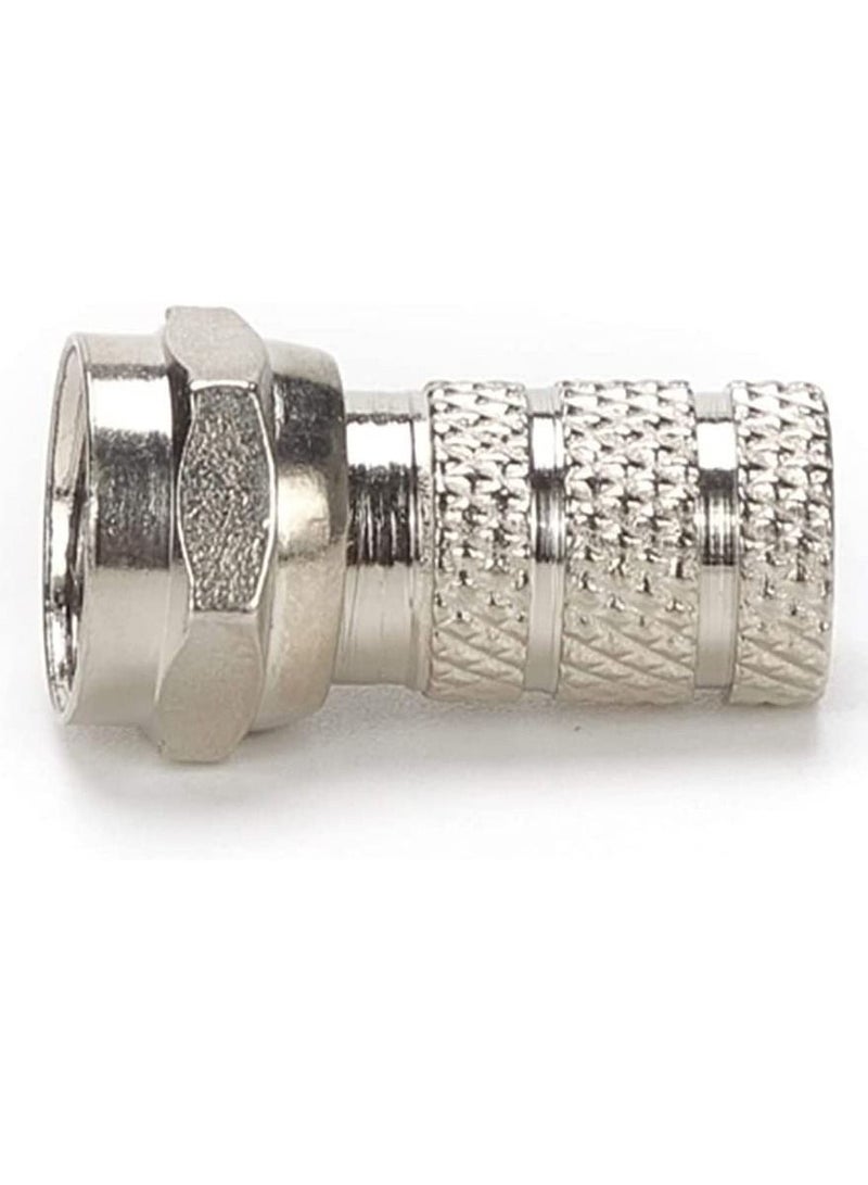 دكورفي موصلات DKURVE® المسمار/اللف على F للتلفزيون الفضائي (عبوة مكونة من 10) - Image 4