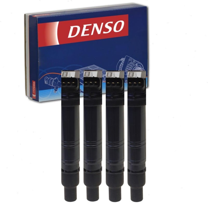 Denso 4 قطع من لفائف الإشعال المباشر DENSO لسيارة تويوتا كامري 2.4L L4 (2006-2011) - Image 1