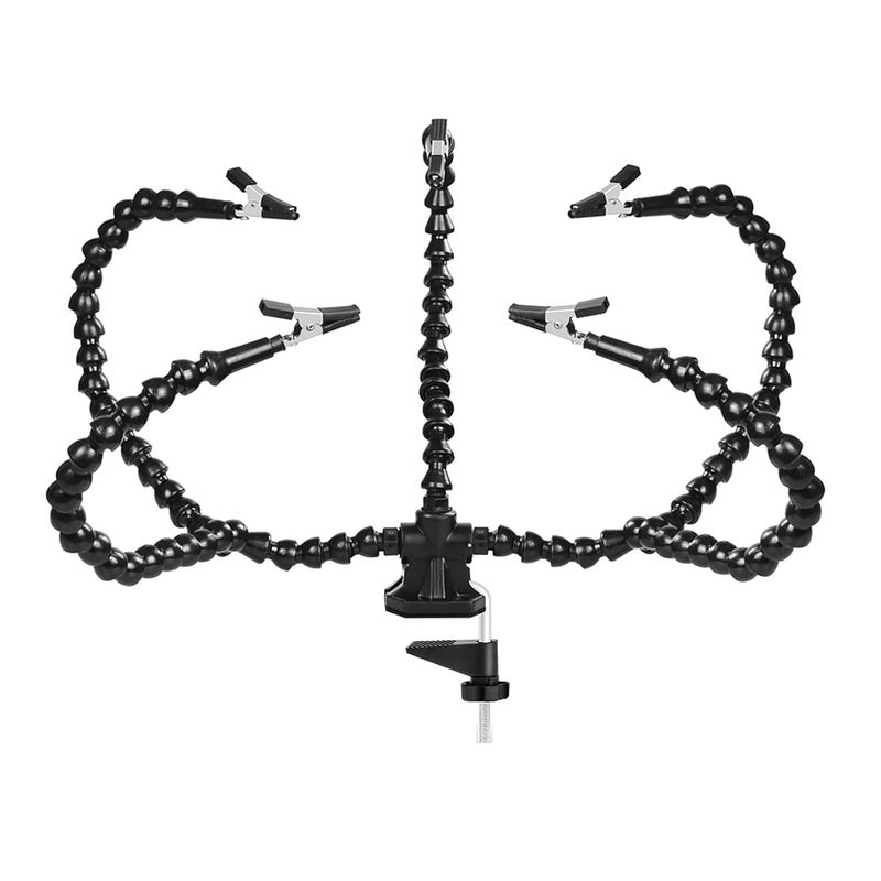 klarako Flexible Helping Hands Third Hand Soldering Tool Five Arms for Craft Lovers - Image 4