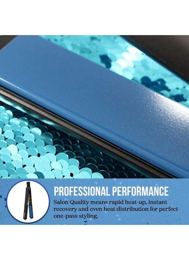 HAI Beauty Concepts - Hai Convertible Flat Iron Hair Straightener For Women Professional Ceramic Fast Heating Hair Flat Iron With 5 Temperature Levels Best Hair Straightener For All Hair Types (Classic Blue) - Image 1