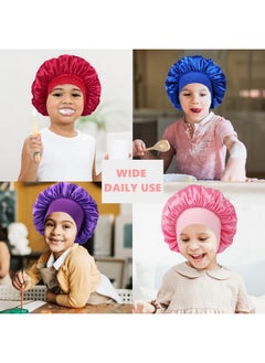 Himoswis 3 Pcs Kids Bonnets For Girlsbonnet For Kidssilk Bonnet For Sleeping Kidstoddler Bonnetsmall Bonnet  - Image 3