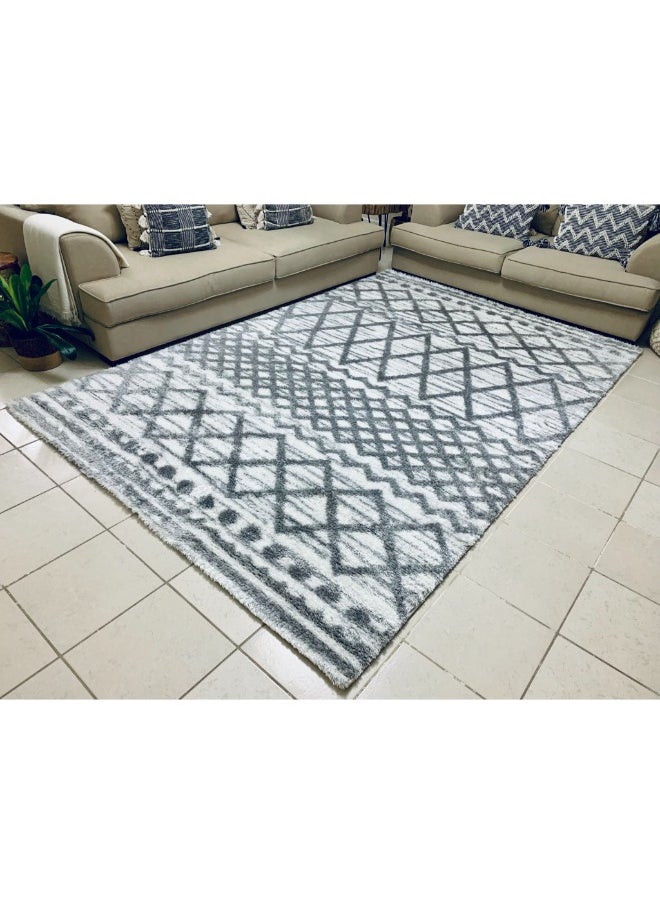 HANDPICKED FURNITURE Handpicked Furniture Fluffy White Rug, Ultra Soft Area Carpets For Bed Room, Living Room, And Dining Room, Antislip Floor Carpets, Easy To Clean, Made In Turkey, Rectangle  - Image 2
