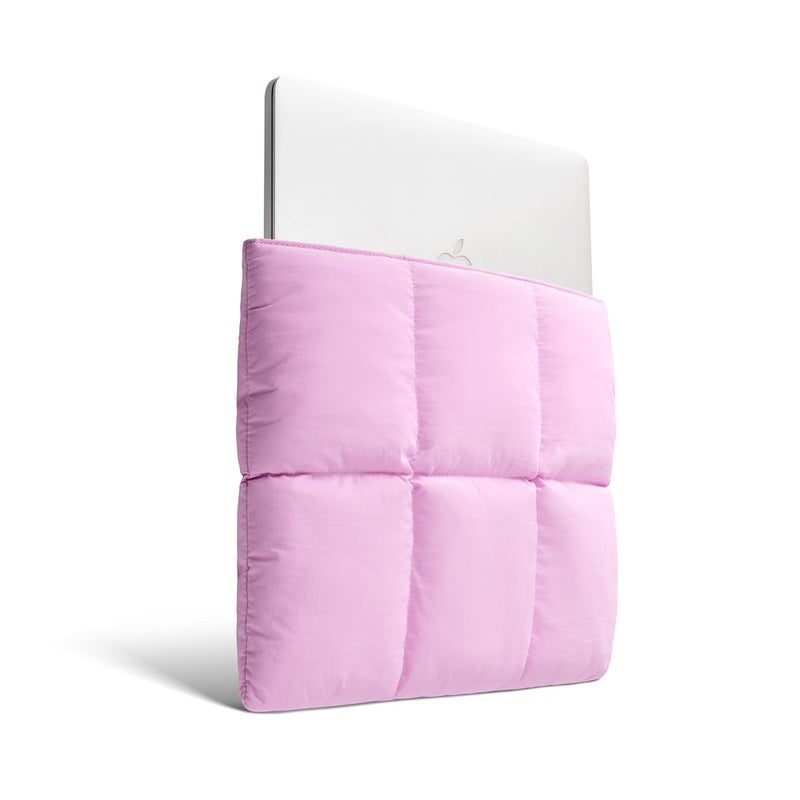 Comfyable Puffy Laptop Sleeve 13 Inch 14 Inch, Quilted Puffer Laptop Carrying Case for Women, Pillow Case Compatible with MacBook Air/Pro M5 M4 M3 M2 Pro/Max 2026, 13" MacBook Neo A18, Lavender Pink - Image 2