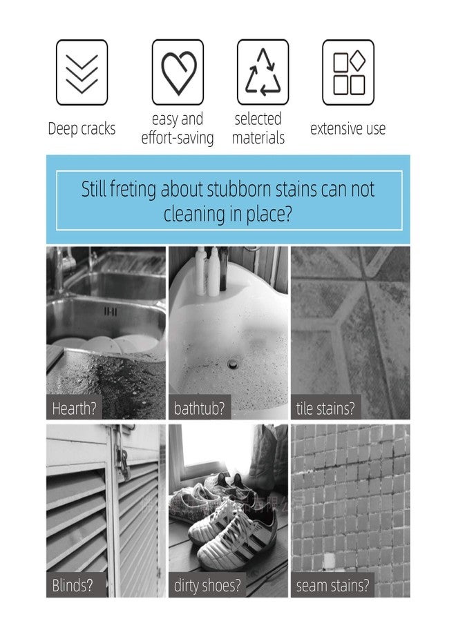 Songtaste 2-Pack Scrub Brush for Cleaning with Long Handle, Medium Firm Brush Bathroom Cleaning Supplies and Bathtub Cleaner and Shower Cleaning, Multi-Scene Use for Kitchen or Carpet - Image 2