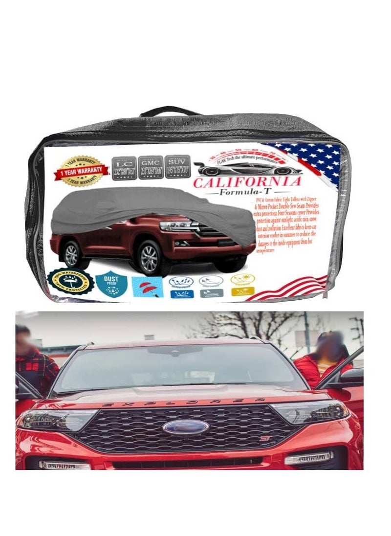 California formula-T Car body Cover with Working Gloves for Explorer SUV 4X4 