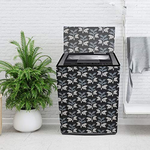 Yellow Weaves Top Loading fully Automatic Washing Machine Cover, Dimensions 58.5*58.5*86 CM (Black Grey) - Image 2