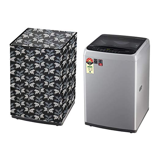 Yellow Weaves Top Loading fully Automatic Washing Machine Cover, Dimensions 58.5*58.5*86 CM (Black Grey) - Image 5