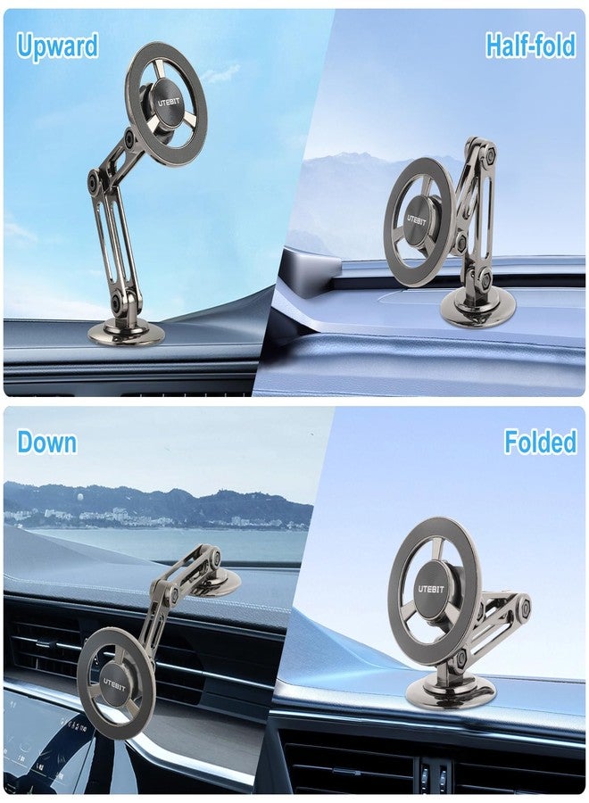 UTEBIT Car Phone Holder for Magsafe, 360° Adjustable Car Phone Mount, Phone Holders Cell Phone Holder Clip Car Accessories for iPhone 16 15 14 13 Pro Plus Max for Android and All Smartphones - Image 4