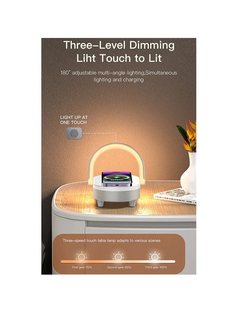Recci Wireless charger LED lighting speaker and phone holder 4 in 1 - Image 4