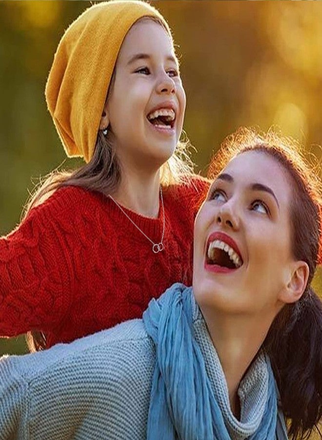 يور أولويز تشارم هدايا من العروس لأم العريس، قلادة أم العريس، قلادة دائرية متشابكة هدية زفاف للأم، وغيرها. - Image 4
