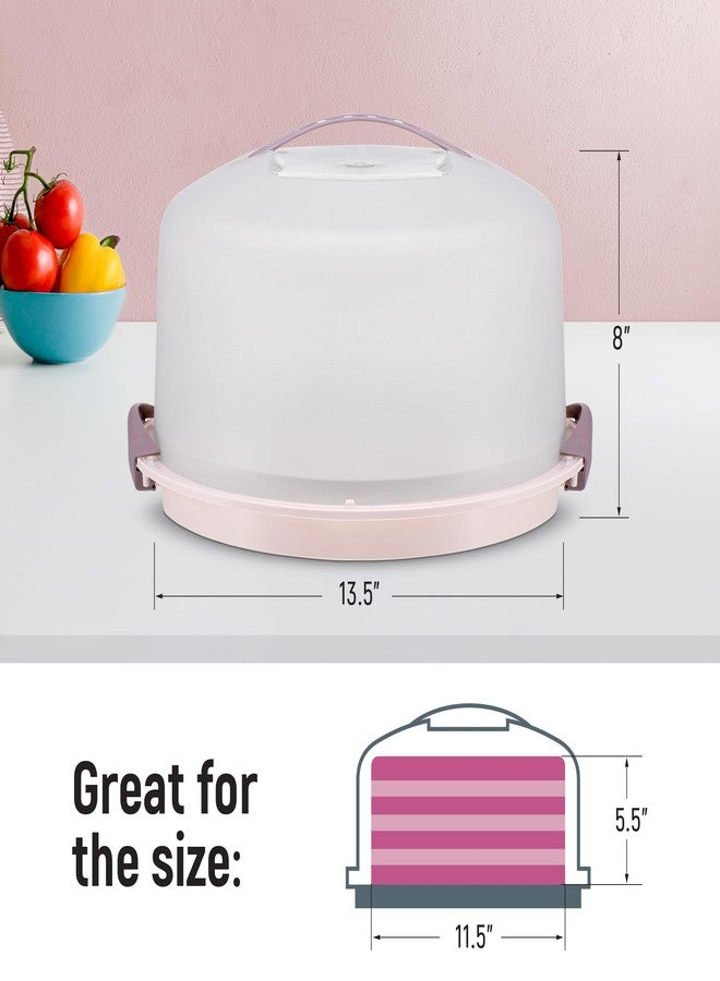 Tribello Extra Large Cake Storage Container, Cake Carrier With Handle Holds Cake 12 X 12 X 5 (Being) - Image 3