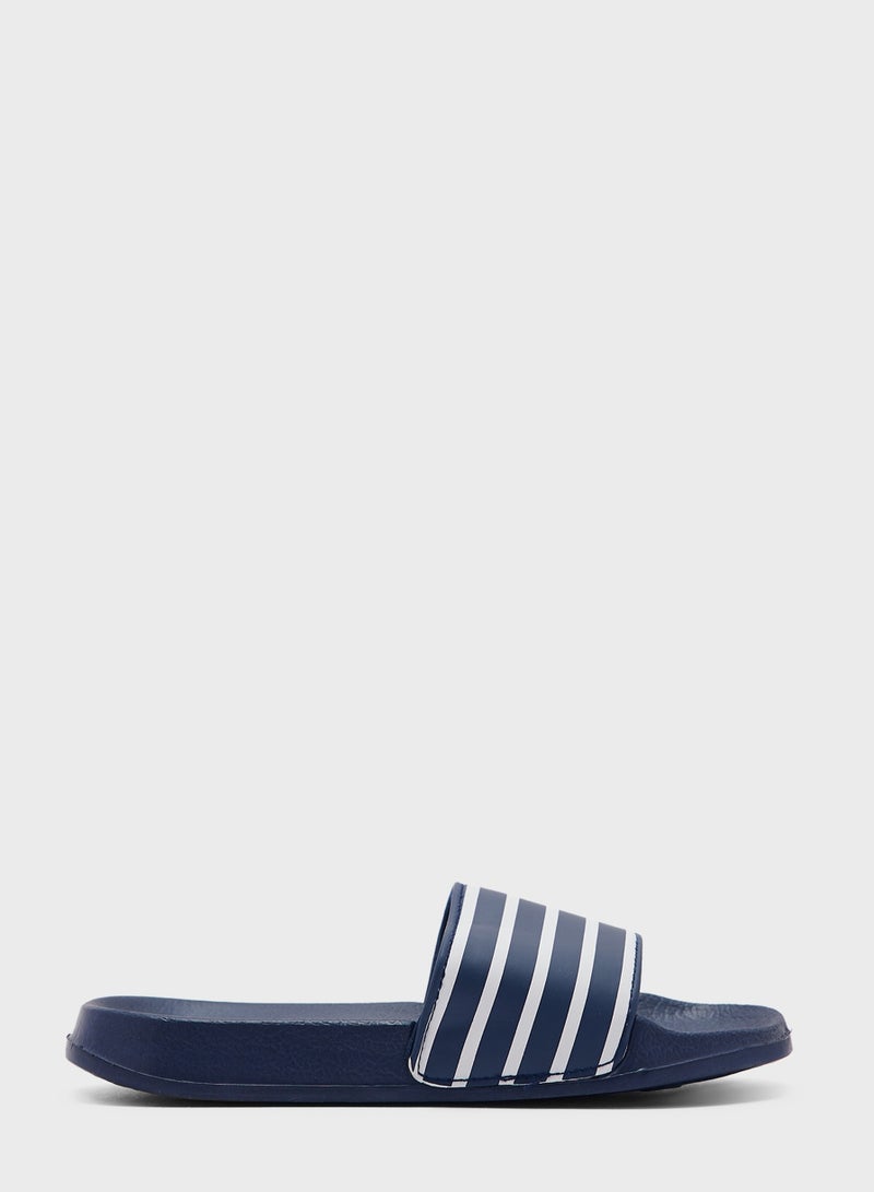 mothercare Kids Velcro Stripe Sandals - Image 1
