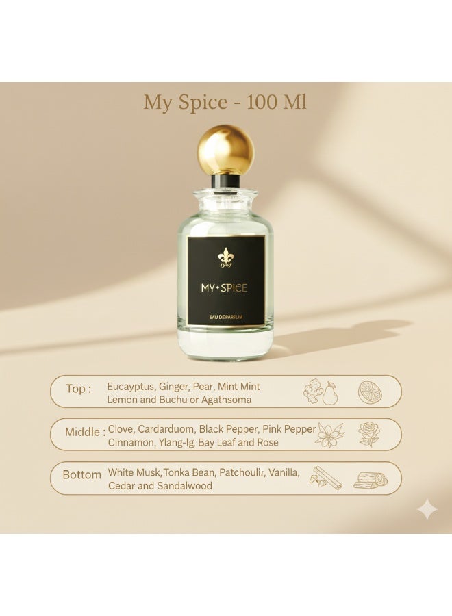 1907 عطر مائي توابل 1907 أو دو بارفان 100 مل - Image 2