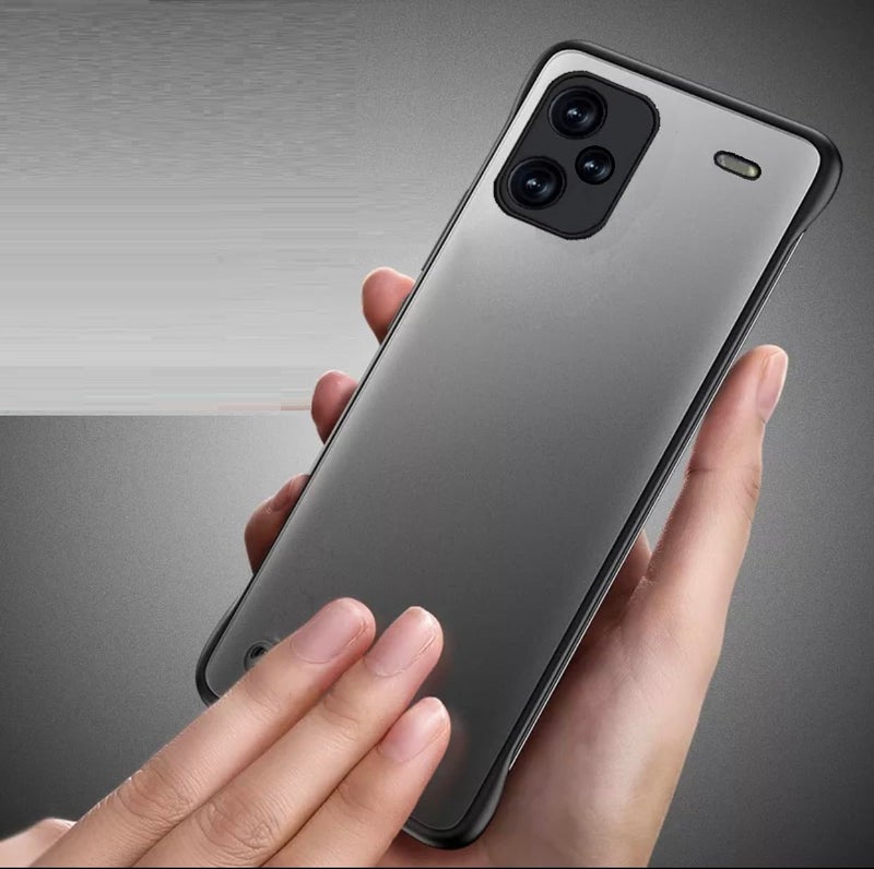 REALCASE Redmi Note 13 Pro Plus 5G Back Cover Case | Stylish Frameless Matte Hard Skin | Soft TPU Shock Proof Bumper Back Cover Case for Redmi Note 13 Pro Plus 5G (Black) - Image 4