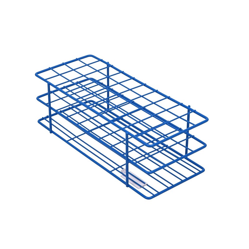 SP Scienceware SP Bel-Art Poxygrid Test Tube Rack; For 16-20mm Tubes, 40 Places, Blue (F18762-0001) - Image 1