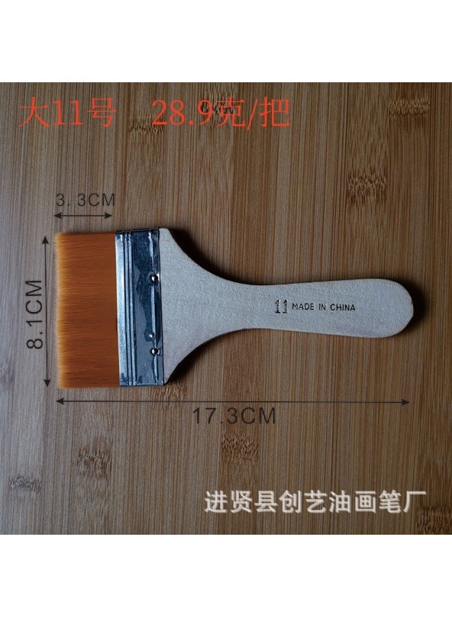 Chuangyi Brush 1-12 Nylon Oil Painting Brush Small Brush Oil Painting Brush Nylon Wool Brush Nylon Brush Barbecue Brush - Image 1