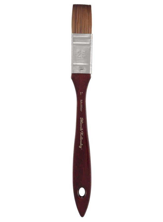 Creative Mark Mimik Kolinsky Watercolor Brush - 1 Inch Watercolor Mottler - Short Handle Synthetic Paint Brush - Handmade in Germany - Synthetic Sable Paint Brushes for Artists - Animal-Friendly - Image 1
