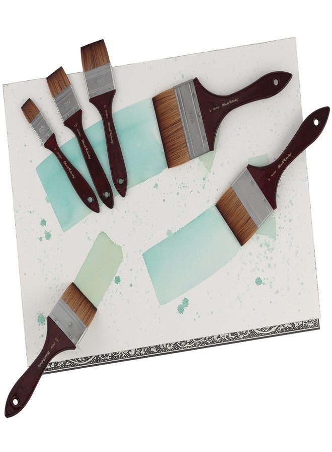 Creative Mark Mimik Kolinsky Watercolor Brush - 1 Inch Watercolor Mottler - Short Handle Synthetic Paint Brush - Handmade in Germany - Synthetic Sable Paint Brushes for Artists - Animal-Friendly - Image 4