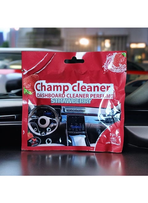 Champ car dashboard cleaner sponge, perfumed, with various scents (strawberry)