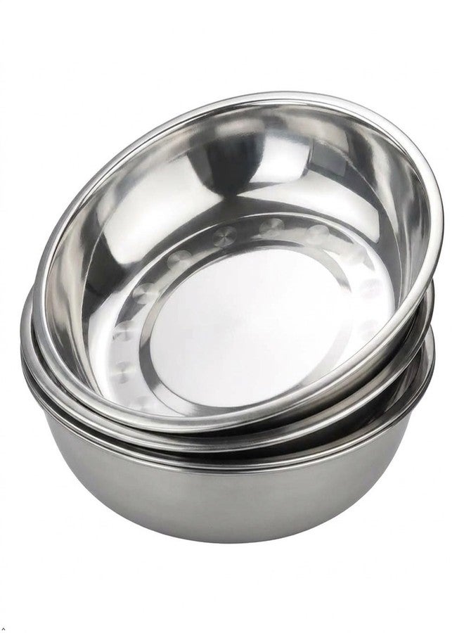 Callyne 4-Pack Stainless Steel Metal Camping Plates, Kitchen Dinner Plates - Image 1
