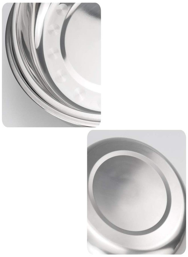 Callyne 4-Pack Stainless Steel Metal Camping Plates, Kitchen Dinner Plates - Image 3