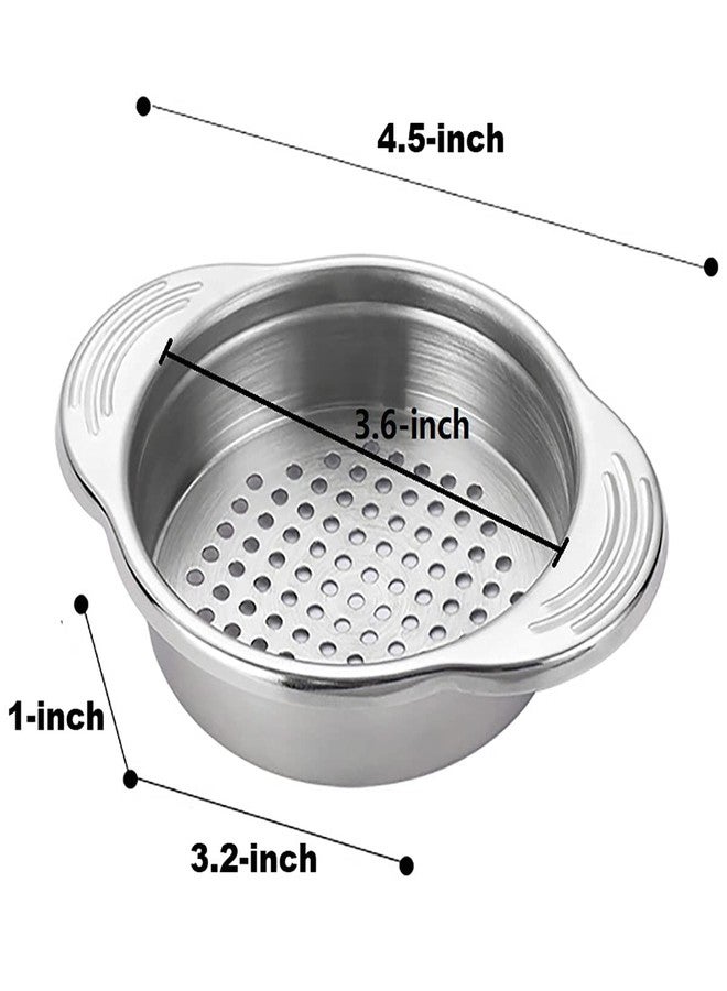 Dadamong 3-Pack Tuna Can Strainer, Stainless Steel Sieve Tuna Strainer Press Can Oil Squeezer Canning Colander for Regular-Size and Wide-Necked Tunas, Dishwasher Safe 4.53 x 3.23 x 1 inch - Image 3