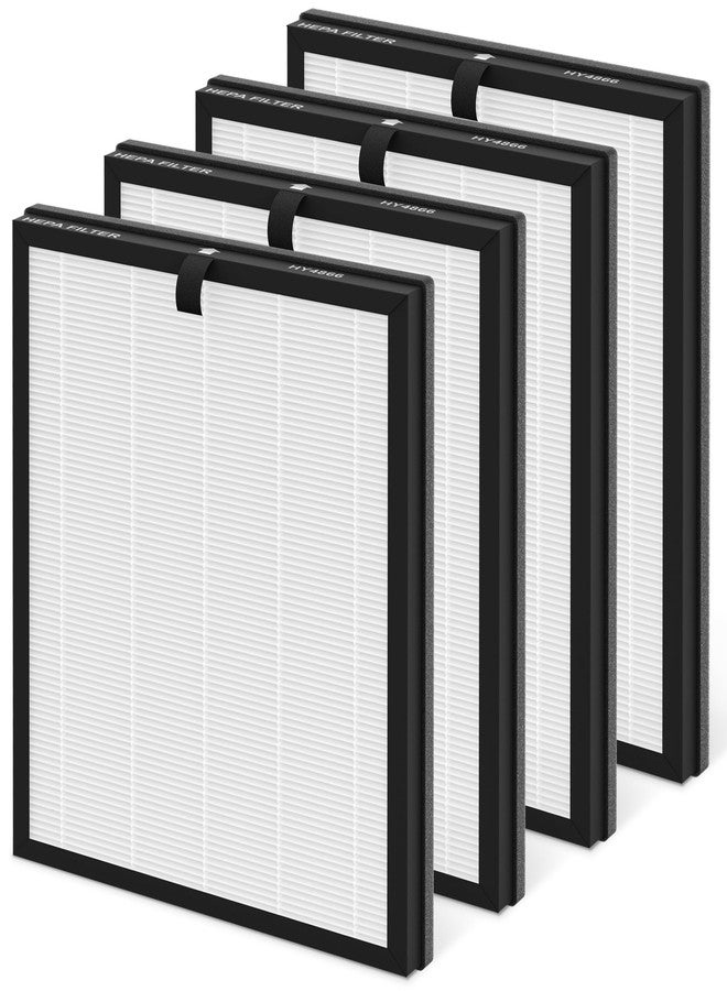 XBWW Premium HY4866 Replacement Filters Compatible with Morento HY4866, WESTHEY HY4866 and YIOU M1 Air Cleaner Purifier, 4 Packs - Image 1
