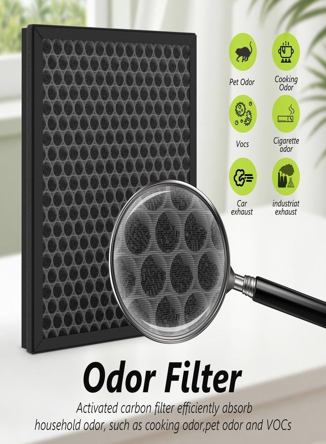 XBWW Premium HY4866 Replacement Filters Compatible with Morento HY4866, WESTHEY HY4866 and YIOU M1 Air Cleaner Purifier, 4 Packs - Image 5