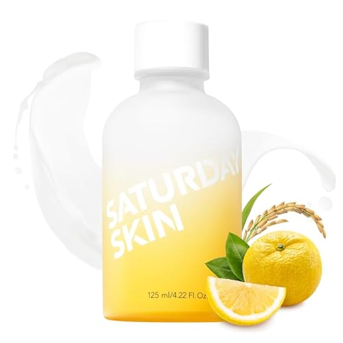 Saturday Skin Yuzu Vitamin C Bright Toner for Dryness Dullness Face Brightening Hydrate Tone Glow Niacinamide Smooth Skin Facial Water Korean Skincare Ideal for All Skin Type - Image 1