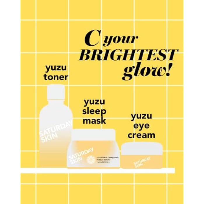 Saturday Skin Yuzu Vitamin C Bright Toner for Dryness Dullness Face Brightening Hydrate Tone Glow Niacinamide Smooth Skin Facial Water Korean Skincare Ideal for All Skin Type - Image 5
